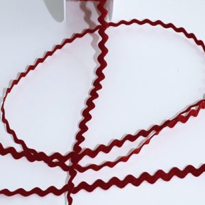 Zackenlitze, dunkelrot